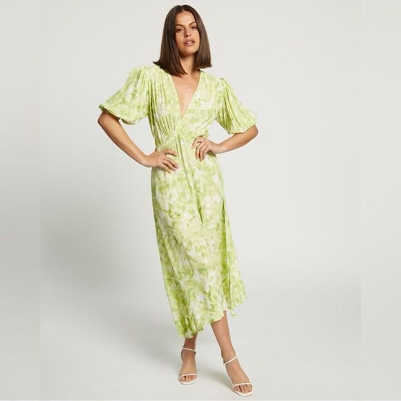 Faithfull The Brand Vittoria Midi Dress in Size US4 / Small - Picture 1 of 11